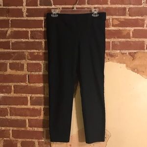 Navy Studio Point Cropped Dress Pant